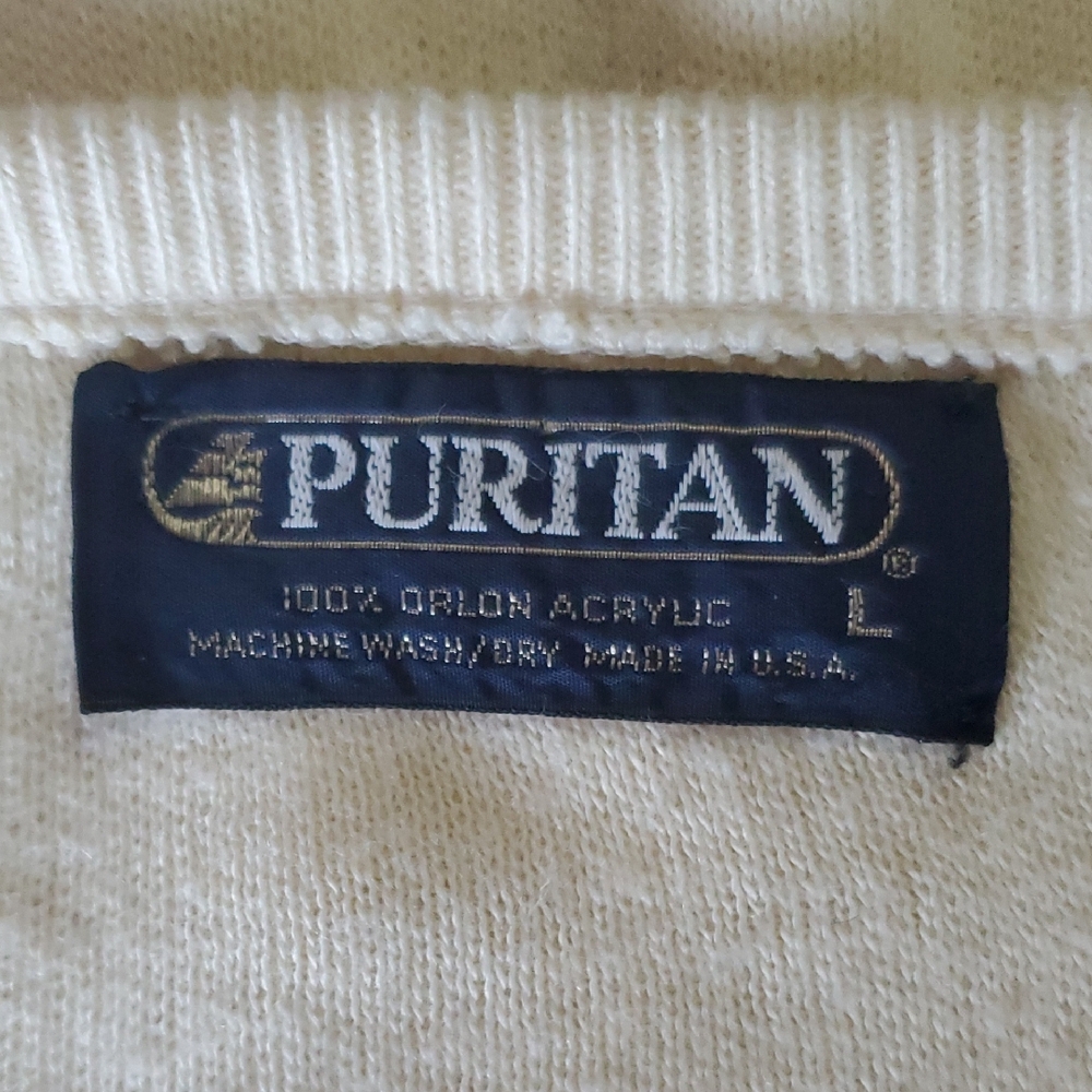 Puritan Off-White Orlon Acrylic Knit